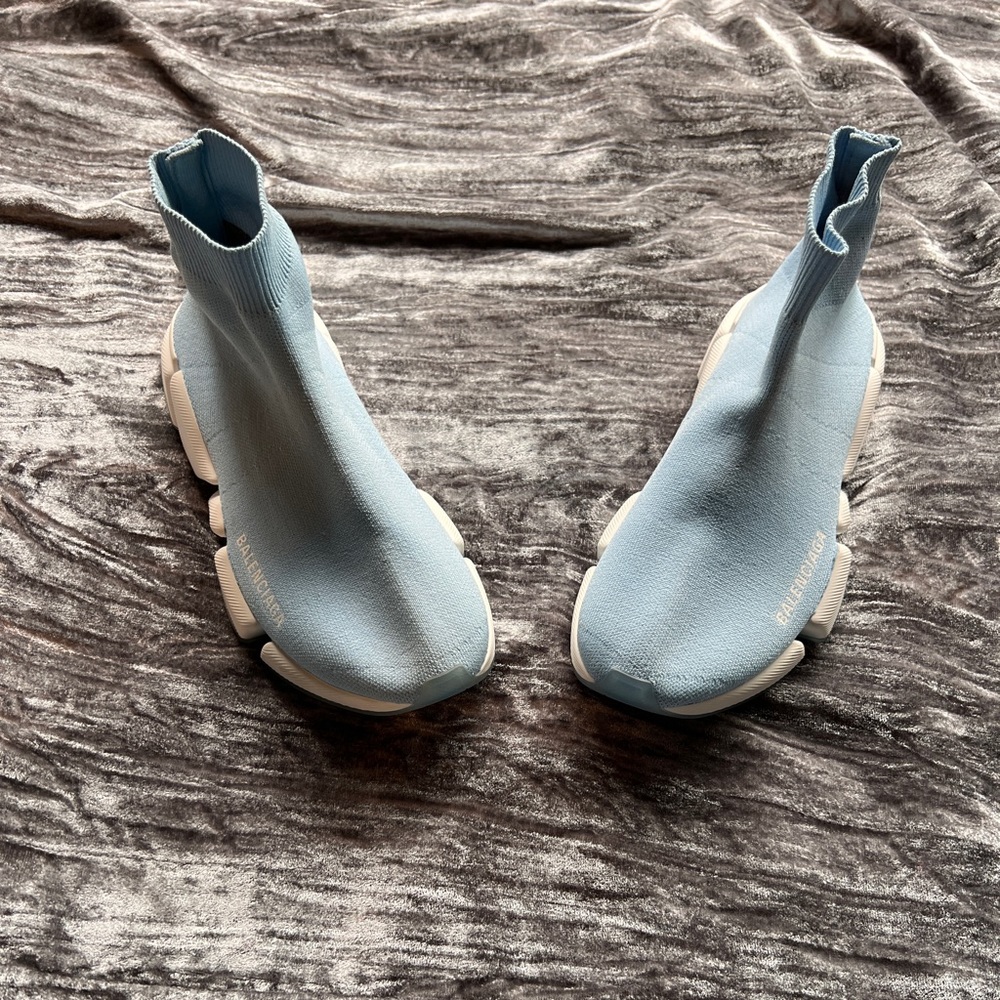 *super sale* Balenciaga Light Blue Speed Sneakers